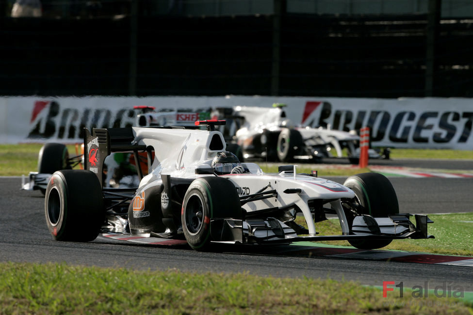 Heidfeld en la pista