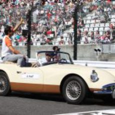 Sutil en la Drivers Parade