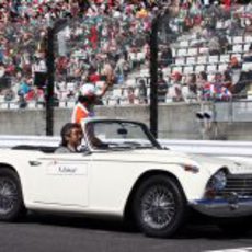 Liuzzi en la Drivers Parade