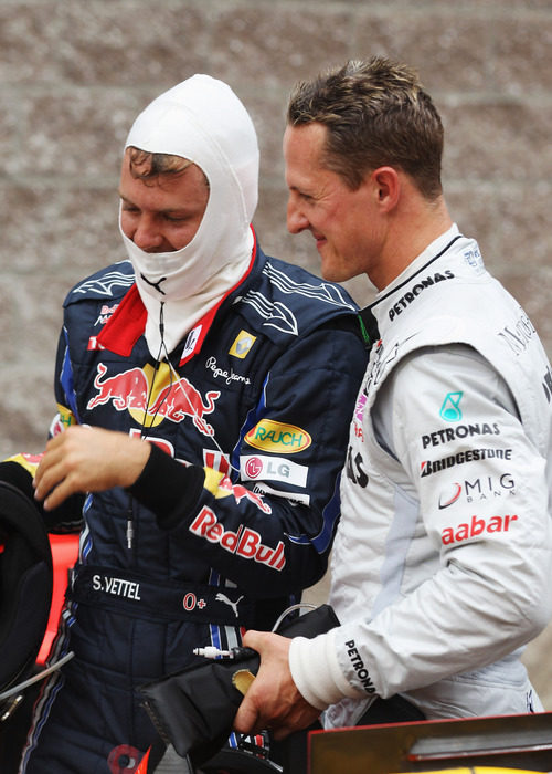 Schumacher y Vettel