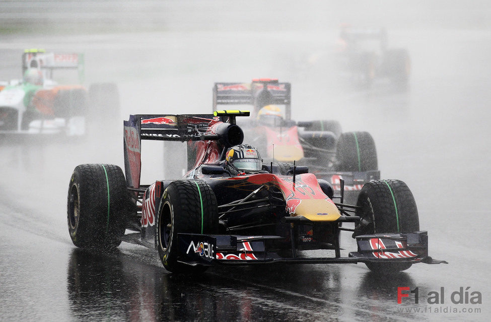 Los dos Toro Rosso en carrera