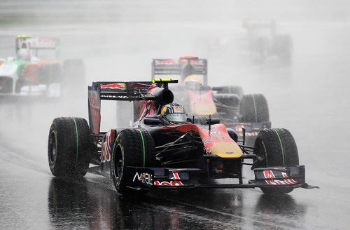 Los dos Toro Rosso en carrera