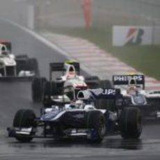 Barrichello en la pista