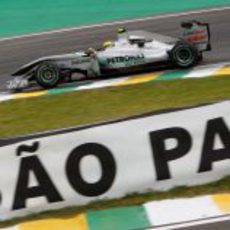 Rosberg en la pista