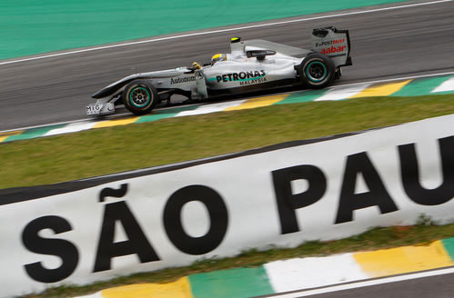 Rosberg en la pista