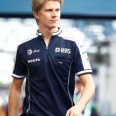 Hulkenberg llega al circuito