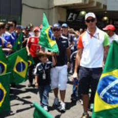 Sutil y Barrichello