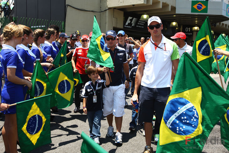 Sutil y Barrichello