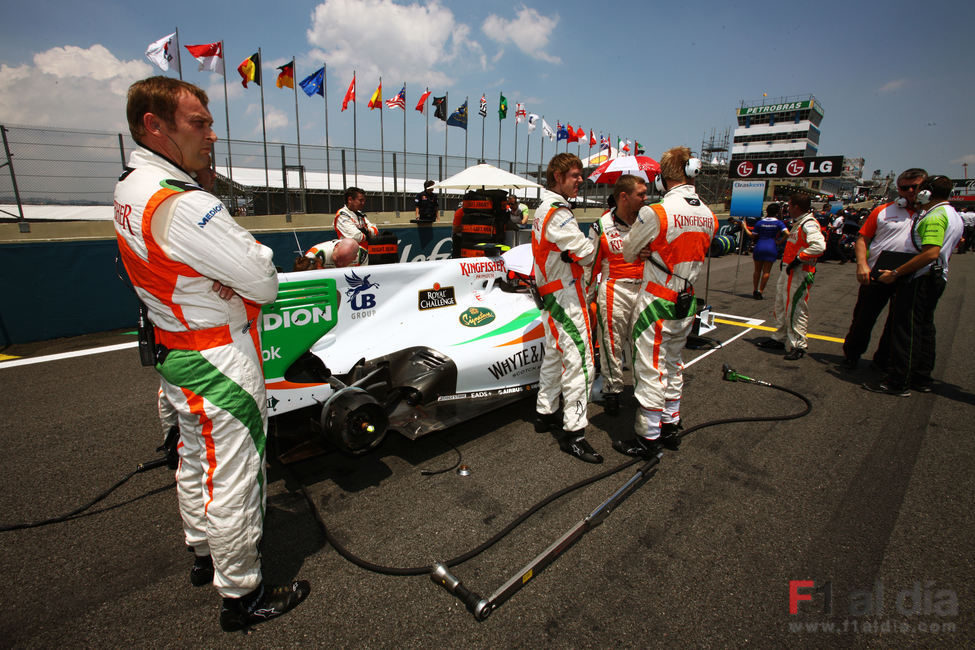 Liuzzi en la parrilla