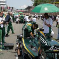 Kovalainen en la parrilla