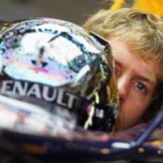 Vettel en su Red Bull
