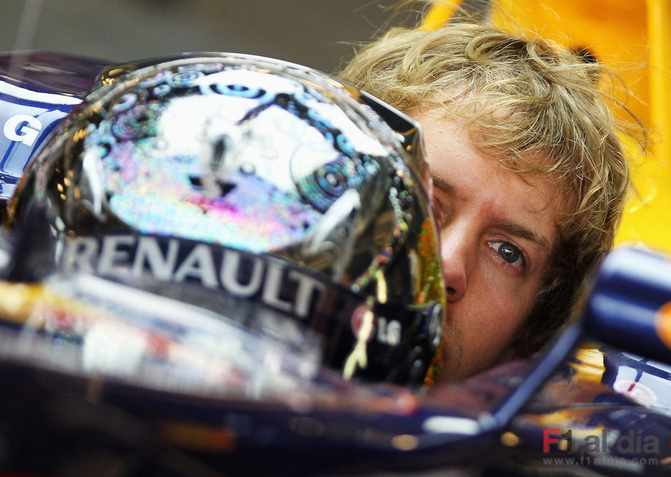 Vettel en su Red Bull