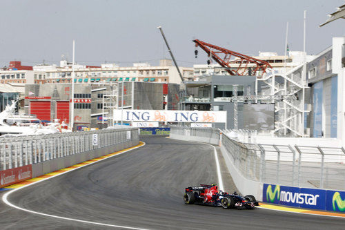 Sebastian Vettel entrena