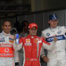 Kubica, Massa y Hamilton