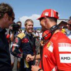 Schumacher, Vettel y Berger