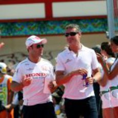 Coulthard y Barrichello