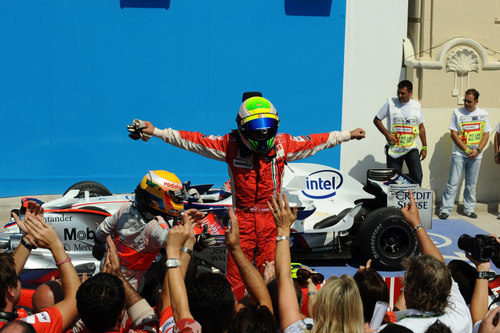 Massa celebra la victoria