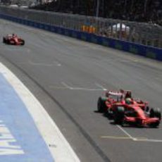 Massa y Raikkonen