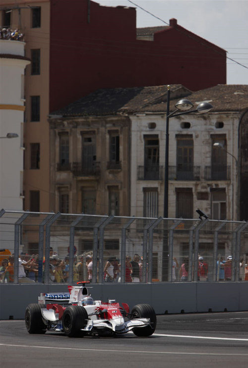 Trulli durante la carrera