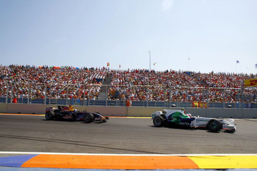 Barrichello por delante de Coulthard