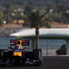 Webber en la pista