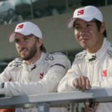 Heidfeld y Kobayashi