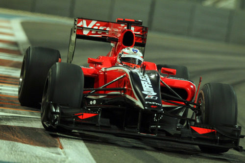 Timo Glock acabó la carrera el 18º