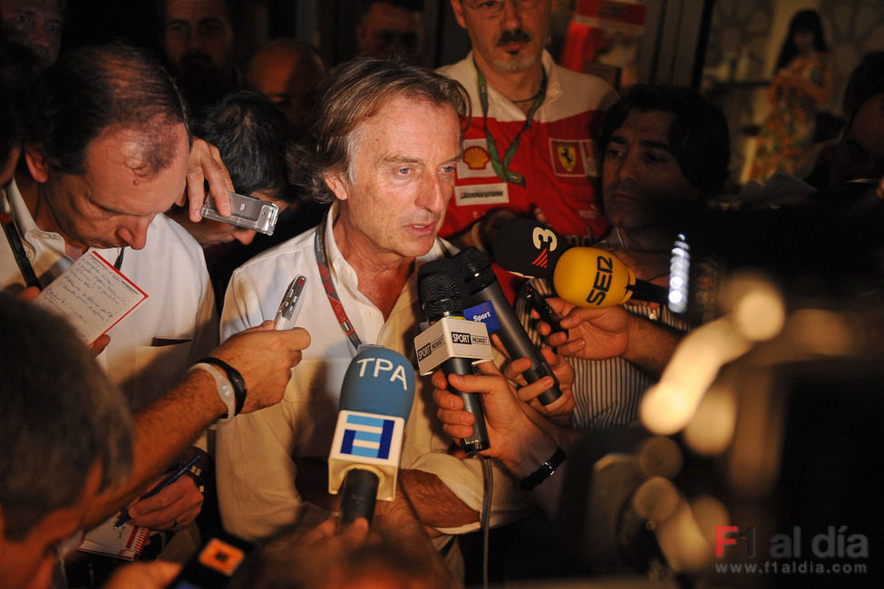 Luca di Montezemolo tras la carrera