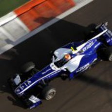 Maldonado conduce el carro de Williams