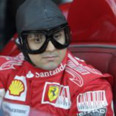 Felipe Massa con el 'look' de los años 50