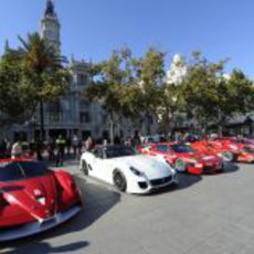 Los mayores bólidos de Ferrari expuestos en Valencia