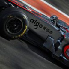 Gary Paffett en una de sus pocas oportunidades de subirse al McLaren