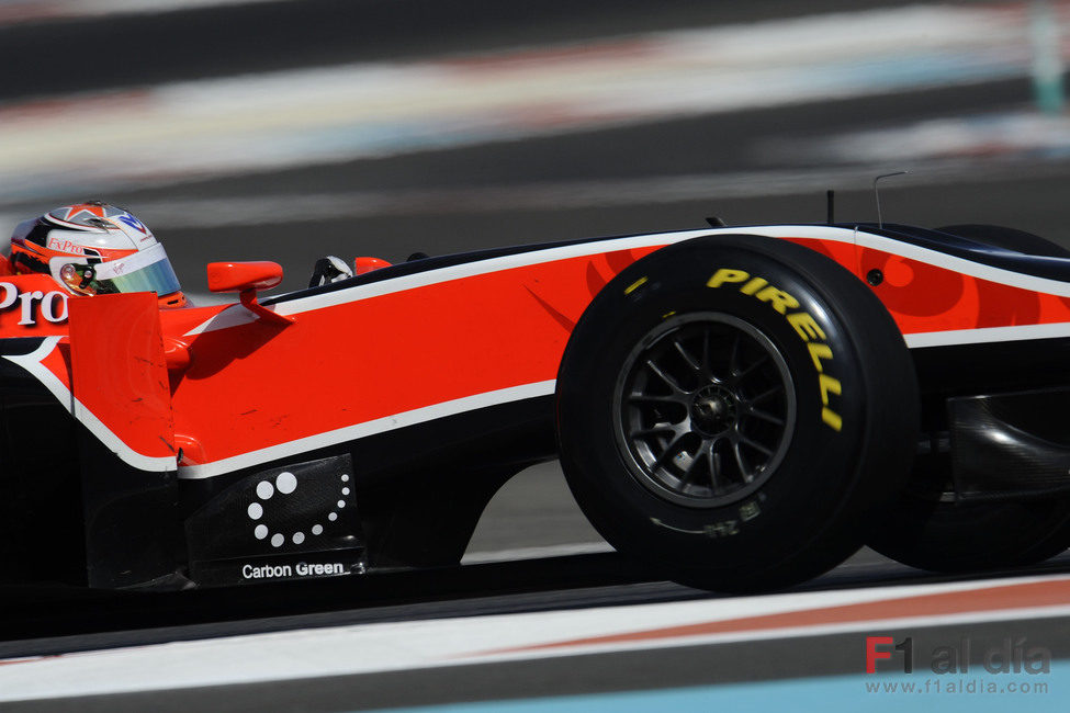 Timo Glock estrena los Pirelli en el Virgin