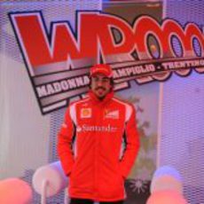 Fernando Alonso llega a Madonna di Campiglio