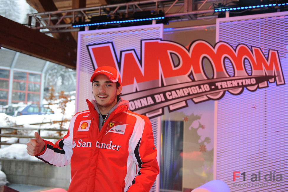 Jules Bianchi en su primer 'Wrooom'