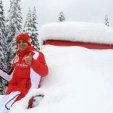 Felipe Massa feliz en Madonna di Campiglio