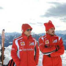 Massa y Alonso disfrutan del paisaje