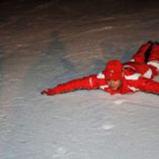 Felipe disfruta del hielo y la nieve