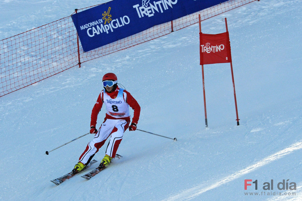 Fisichella en el gran 'slalom' del 'Wrooom'