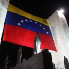 La bandera de Venezuela presidió el acto
