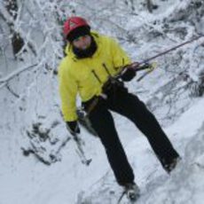 Sergio Pérez de escalada