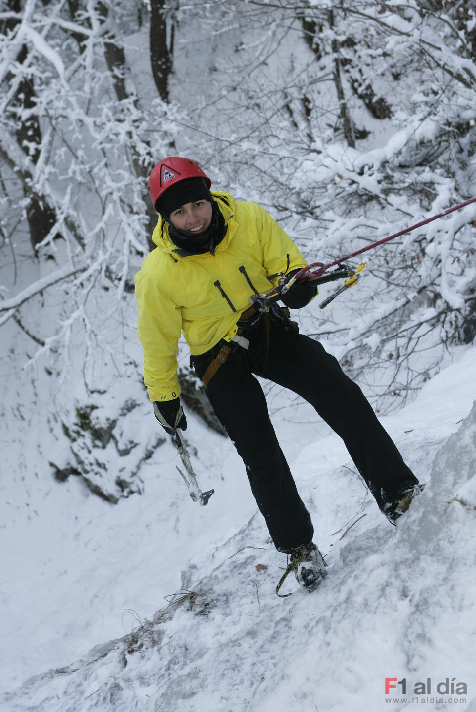 Sergio Pérez de escalada