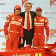 Alonso, Montezemolo y Massa