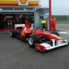 El F150 sale del box de Fiorano