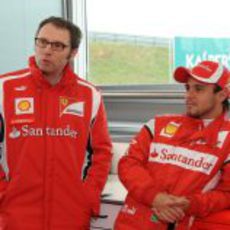 Stefano Domenicali y Felipe Massa