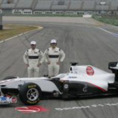 Kamui Kobayashi, Sergio Pérez y el C30