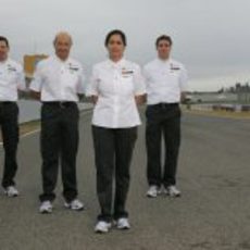 Alex Sauber, Peter Sauber, Monisha Kaltenborn y James Key