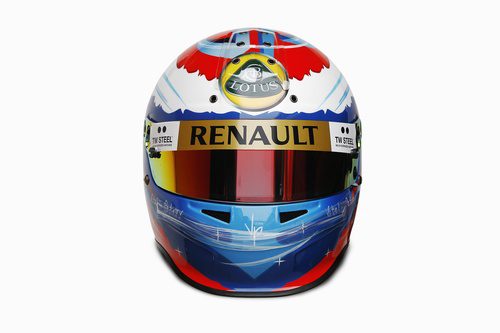 El nuevo casco de Vitaly Petrov en 2011