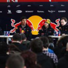 Primera rueda de prensa de Red Bull en 2011