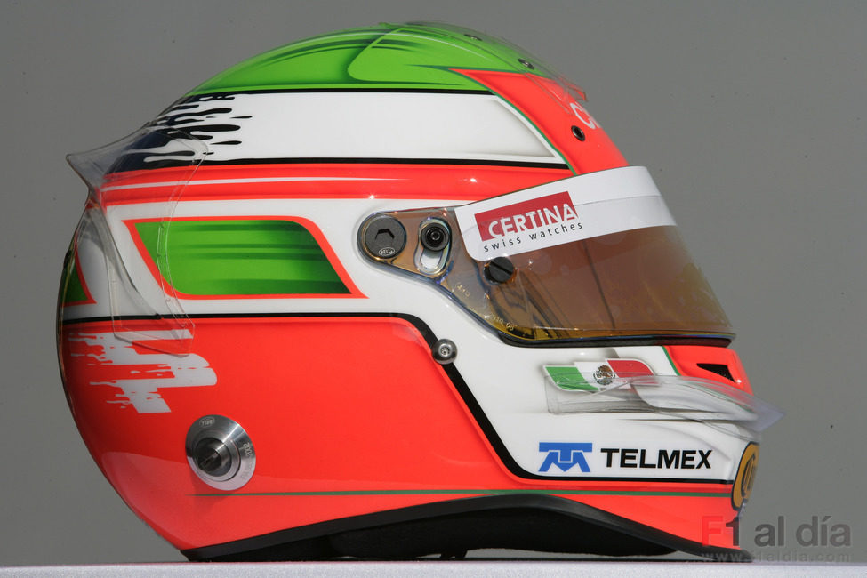 Casco de Sergio Pérez para 2011